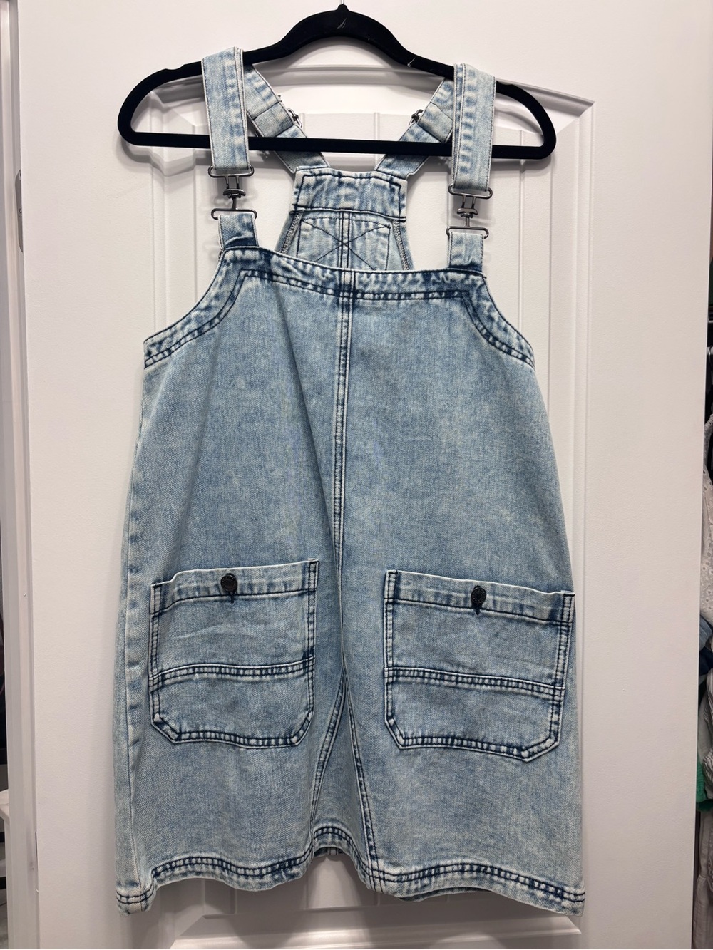 Women’s denim overall dress